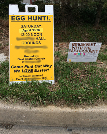 Easter signs